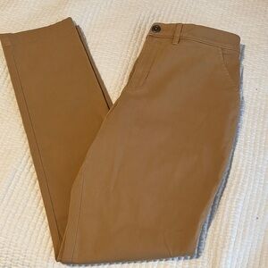 Garnett Hill Women’s Slim Chino Pants in Tan